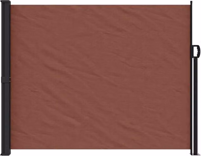 Berkfield Home Retractable Single Side Awning in Brown, W/H: 500 x 160 cm