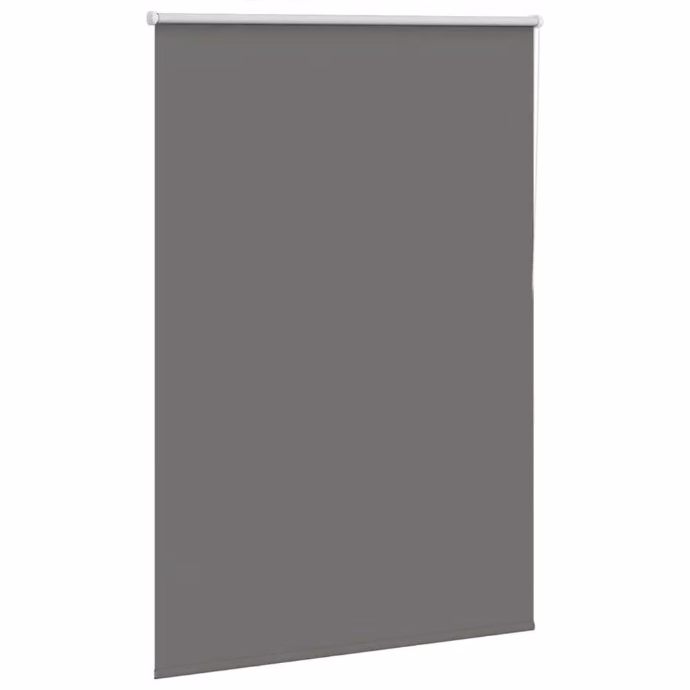 Berkfield Home Grey Blackout Roller Blind, Thermal Insulating Polyester, W: 115 cm, H: 130 cm – 3
