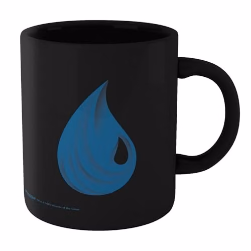Zavvi Magic: The Gathering Island Mana Symbol Ceramic Mug in Black and Multicolour
