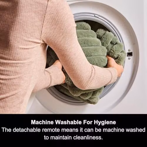 Morphy Richards EverCosy Luxury Striped Fleece Electric Heated Throw, Green, W/D: 160 x 130 cm – 10
