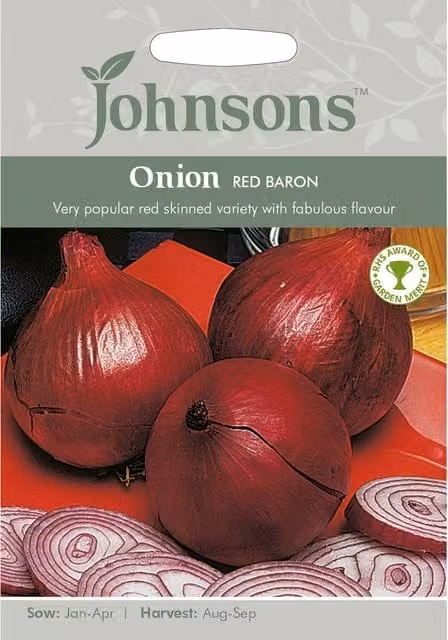 Johnsons Red Baron Spring Onion Seeds