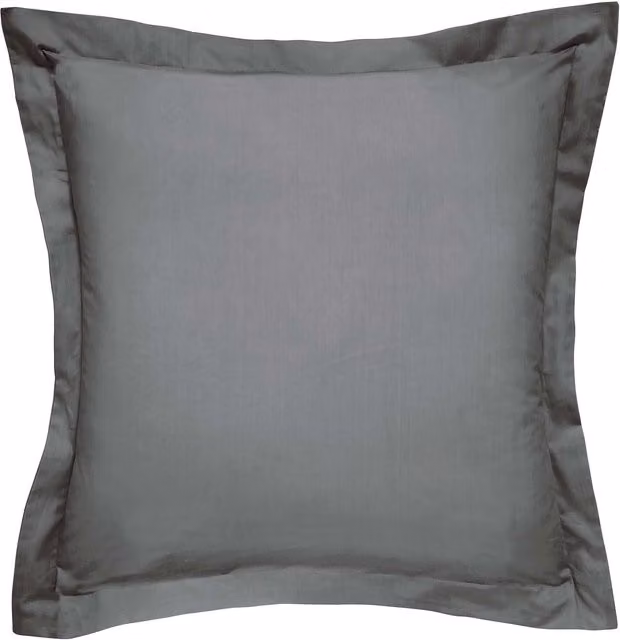 Bedeck of Belfast 1951 Luxury 600 Thread Count Egyptian Cotton Square Oxford Pillowcase, Grey
