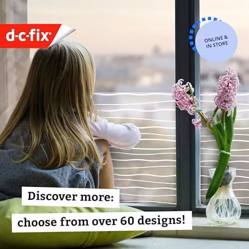 d-c-fix Privacy Window Film Waves Semi-Transparent Static Cling W: 45 cm, L: 1.5 m – 3