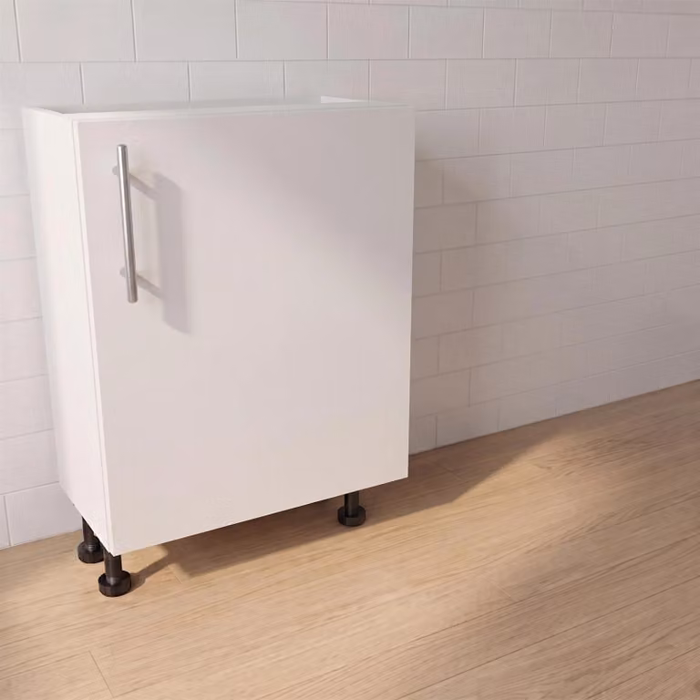 Cheap Furniture Warehouse White Matt Kitchen Base Unit W/D/H: 60 x 57 x 72 cm