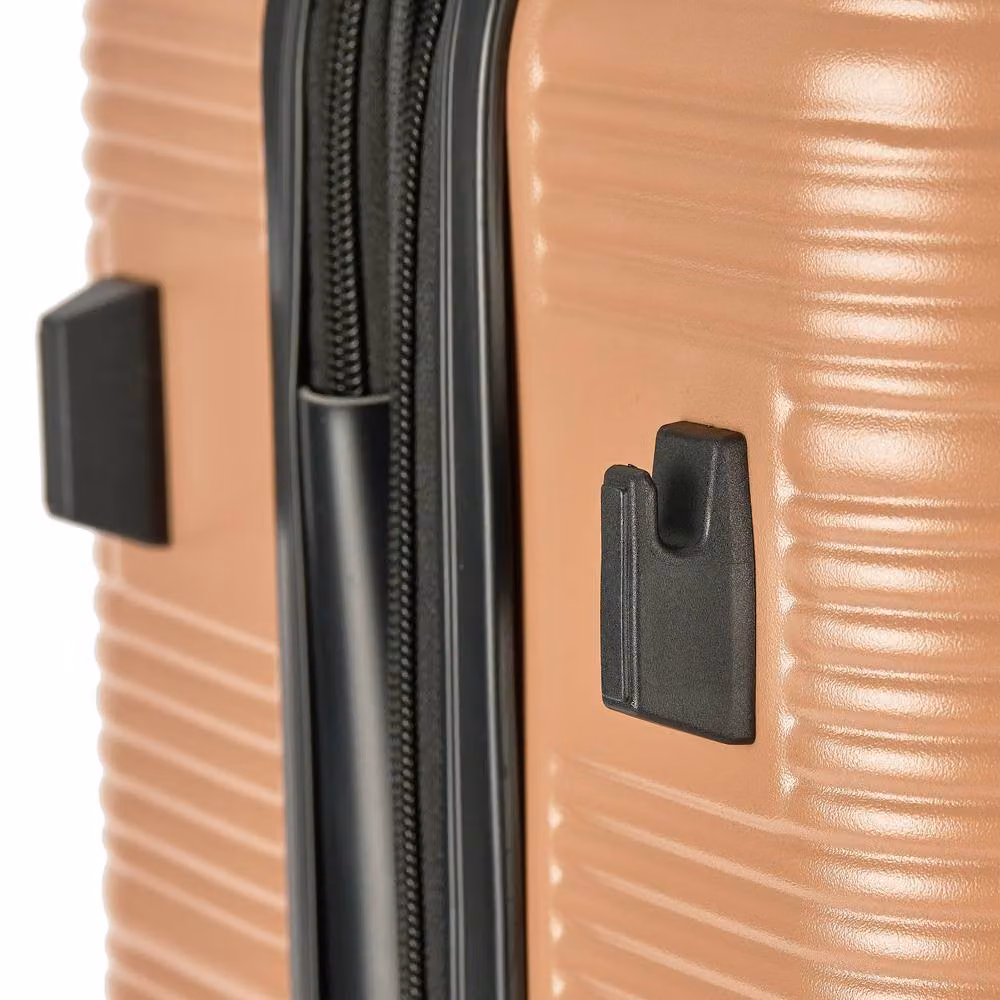 Pierre Cardin Arles Medium Checked Expandable Hard Shell Travel Suitcase in Light Brown Mocha – 6