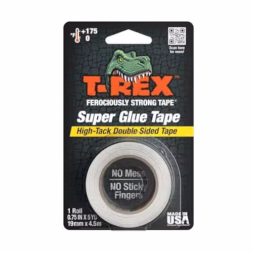 T-REX Transparent Double-Sided Super Glue Tape, Width: 19 mm, Length: 4.5 m – 1