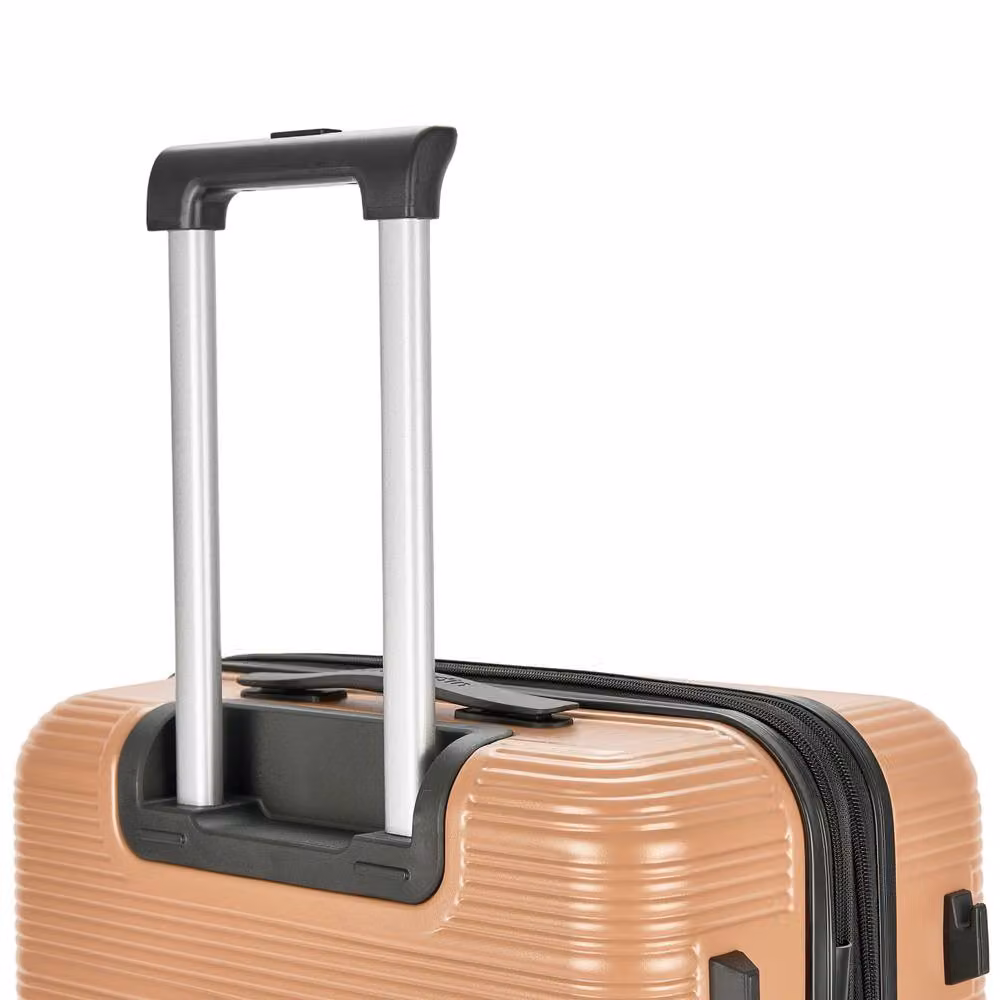 Pierre Cardin Arles Medium Checked Expandable Hard Shell Travel Suitcase in Light Brown Mocha – 5