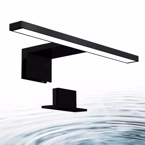 B.K.Licht Black 5W LED Vanity Mirror Light with Neutral White 4000K Illumination and IP44 Rating – 4