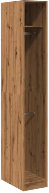 Berkfield Home Artisan Oak Wardrobe in Brown, W/D/H: 30 x 50 x 200 cm – 1