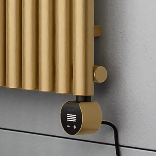 Terma Rolo Room E Electric Radiator with Wifi and App Control, Gold, 1.5 kW, H x W x D: 200 x 59 x 5.9 cm – 4