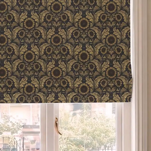 HOUSE Llewelyn-Bowen Sunny Side Up Printed Made To Measure Roman Blind in Midnight