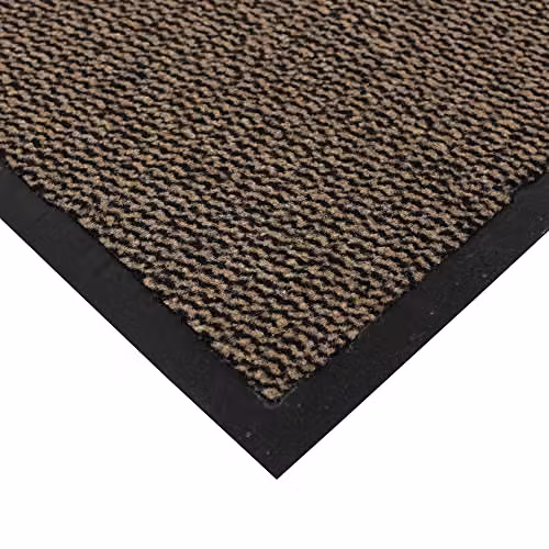 JVL Commodore Vinyl Backed Barrier Doormat, Brown, W: 40 cm, D: 60 cm – 3