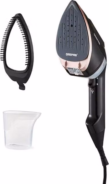 Geepas 1950W Portable Handheld Garment Steamer with Fabric Brush in Black