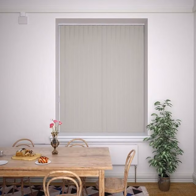 Terrys Kensington Plain Made to Measure Blackout Vertical Blind in Beige Textile