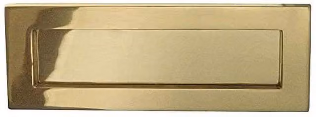 Golden Grace Polished Brass Victorian Letter Plate