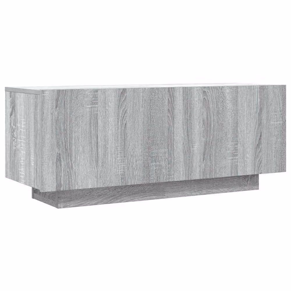 Berkfield Home Modern Grey Sonoma TV Cabinet in Matt Engineered Wood W/D/H: 100 x 35 x 40 cm – 3