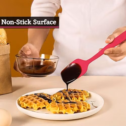 Orsina Heat Resistant Silicone Cooking Spoon, Pink, W/D/H: 5 x 3 x 28 cm – 3