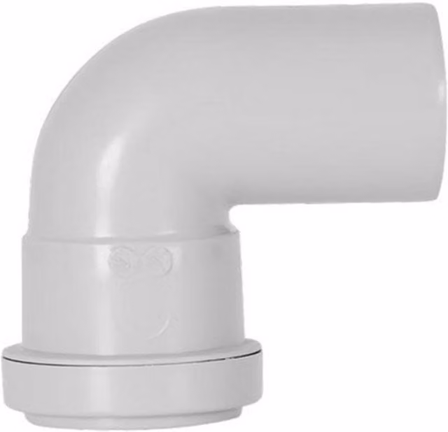Davant Grey Plastic 90 Degree Push Fit Pipe Bend