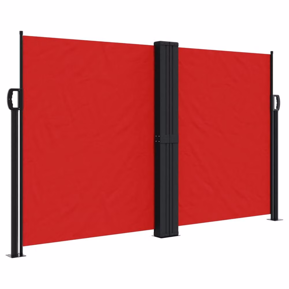Berkfield Home Red Retractable Single Side Awning with Drop Arm, W: 600 cm, H: 140 cm – 3