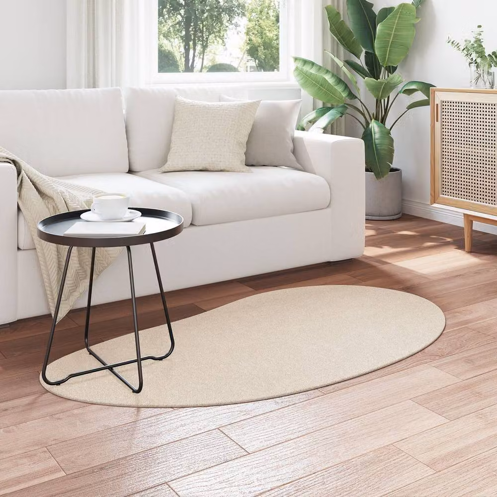Berkfield Home Beige Non-Slip Washable Area Rug, W: 80 cm x L: 150 cm – 2