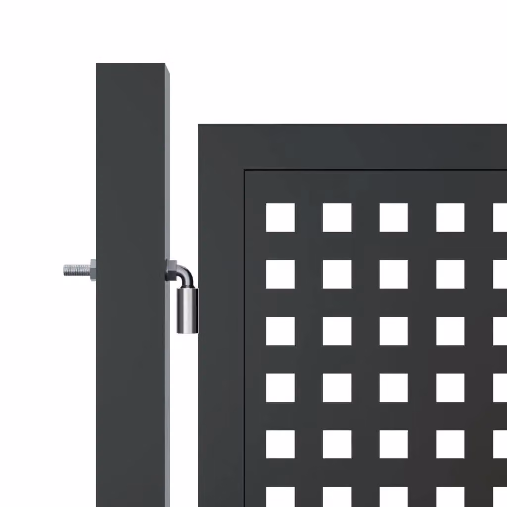 Berkfield Home Anthracite Steel Wire Mesh Garden Gate W: 300 cm, H: 200 cm – 3