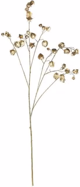 KDMD Botanica Metallic Gold Fruit Branch Tabletop Decoration, Height: 123 cm