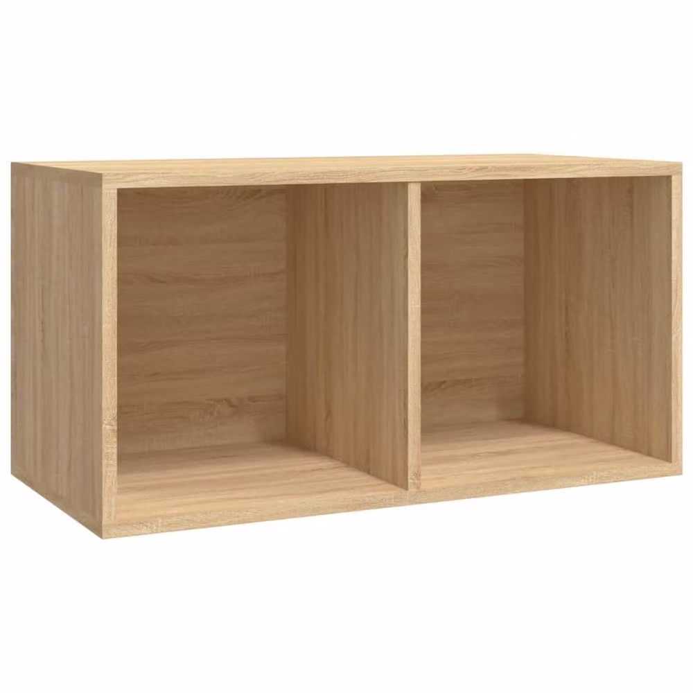 Berkfield Home Vinyl Storage Box in Sonoma Oak and Beige, W/D/H: 71 x 34 x 36 cm – 2