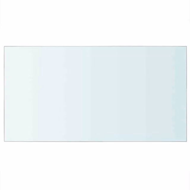 Berkfield Home Wall Mounted Glass Shelves, 2 Pack, Transparent, W: 40 cm, D: 25 cm, H: 15 cm