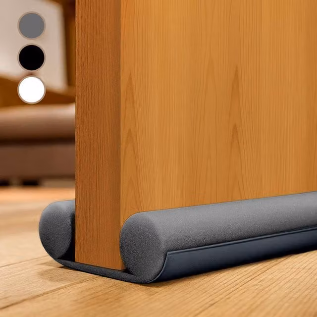 Volila Double Sided Non-Adhesive Door Bottom Draught Excluder, Grey
