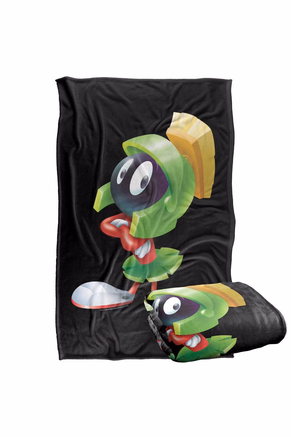 Warner Bros. Looney Tunes Marvin Silky Touch Extra Large Super Soft Fluffy Polyester Throw Blanket in Multicolour and Black – 2