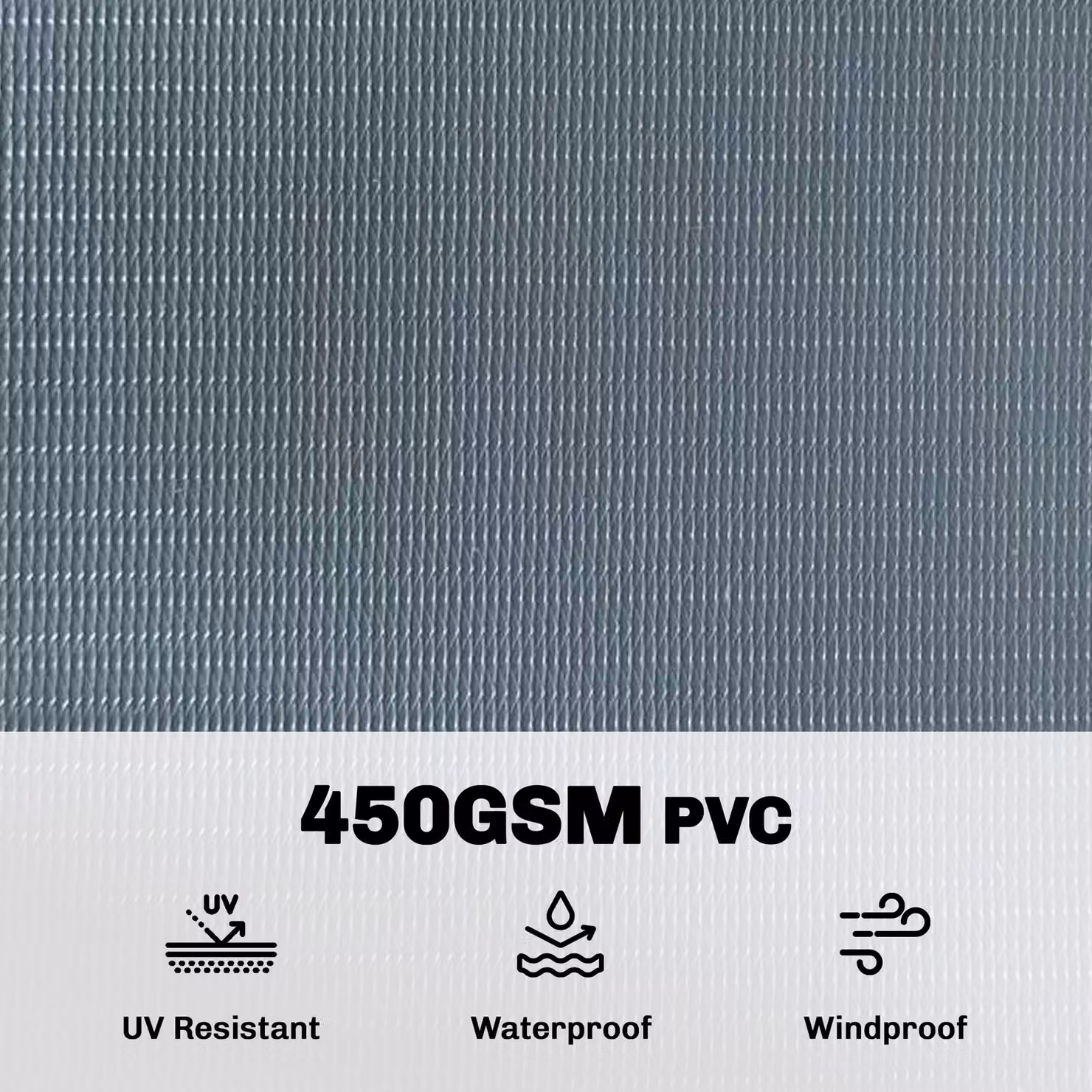 Outsunny 2-Piece Grey Privacy Garden Screen Fence, UV Resistant and Waterproof PVC Windbreak Fencing, Height: 19 cm, Length: 35 m – 4