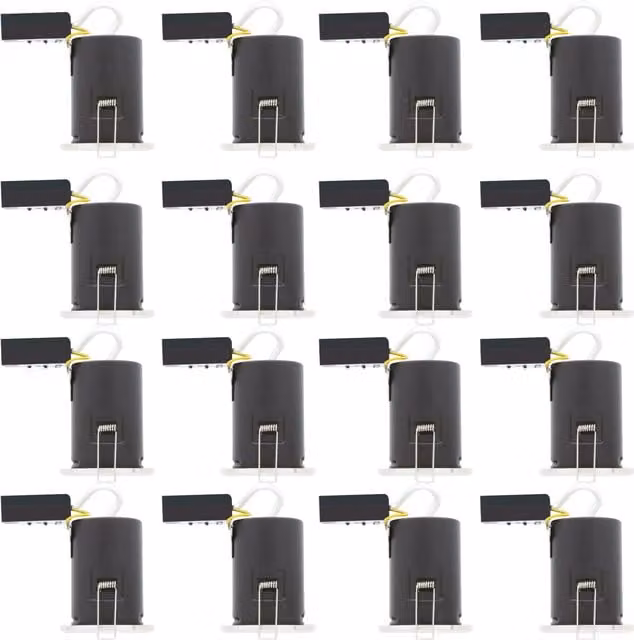 First Choice Lighting Set of 16 Dimmable LED Recessed Downlights with Polished Chrome Plate, IP65 Rated for Bathroom Use