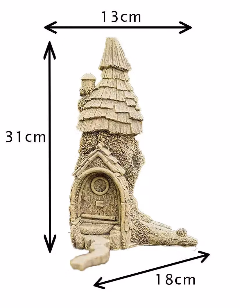 Marco Paul Fairy Castle Tabletop Garden Ornament in Grey – 5