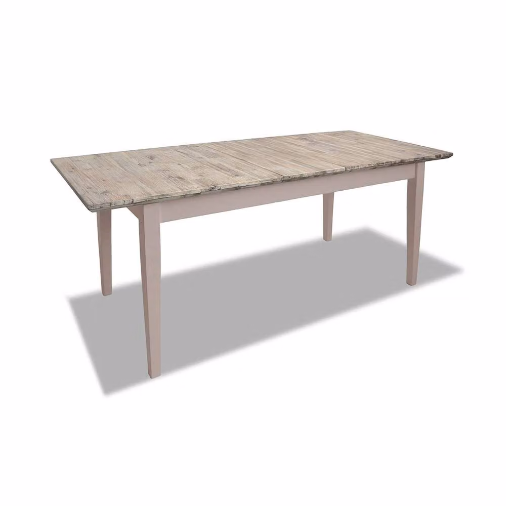 Statement Furniture Florence Rectangle Extendable Kitchen Dining Table in Beige, W/D/H: 140 x 60 x 74 cm – 2