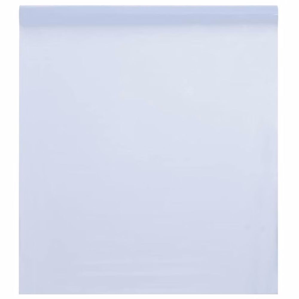 Berkfield Home Static Frosted Transparent White PVC Window Films, 3 Pack, Black