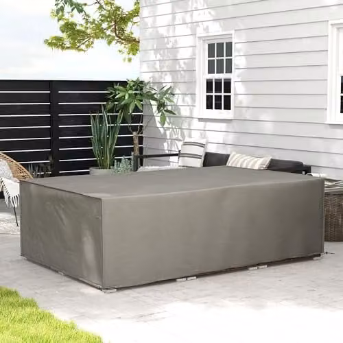 Outsunny Waterproof Grey Garden Furniture Cover W/D/H: 222 x 155 x 67 cm – 2