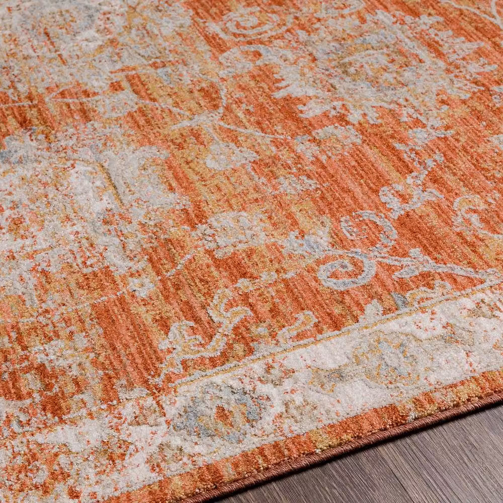 Livabliss Avant Garde Vintage Boho Fringe Living Room Rug in Orange, Beige, Blue and Brown, W: 200 cm, D: 290 cm – 3