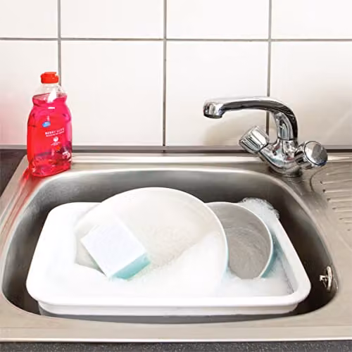 St Helens Home and Garden 7L Collapsible Washing Up Bowl in White – 2