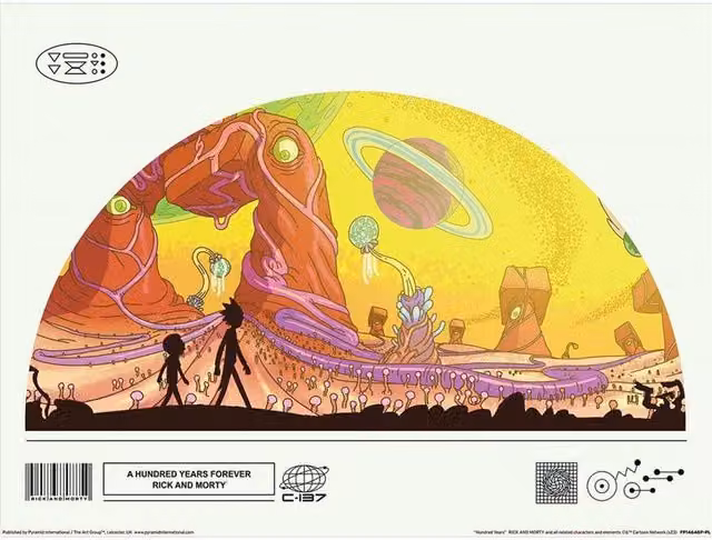 Rick & Morty Classrickal Hundred Years Multicolour Paper Poster