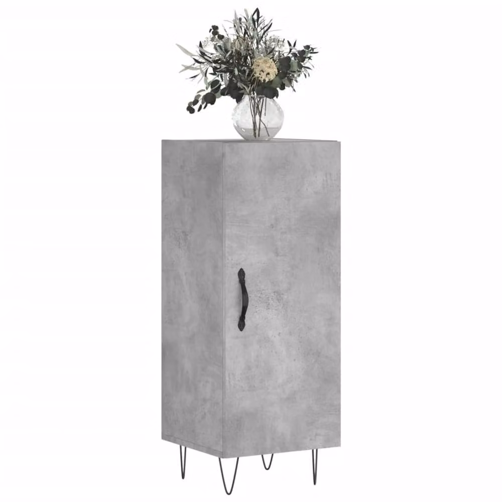 Berkfield Home Sideboard in Concrete Grey, W/D/H: 34.5 x 34.5 x 90 cm – 2