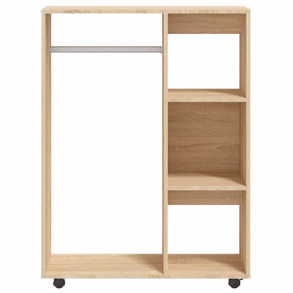 Berkfield Home Sonoma Oak Wardrobe in Brown, W/D/H: 80 x 40 x 110 cm – 4