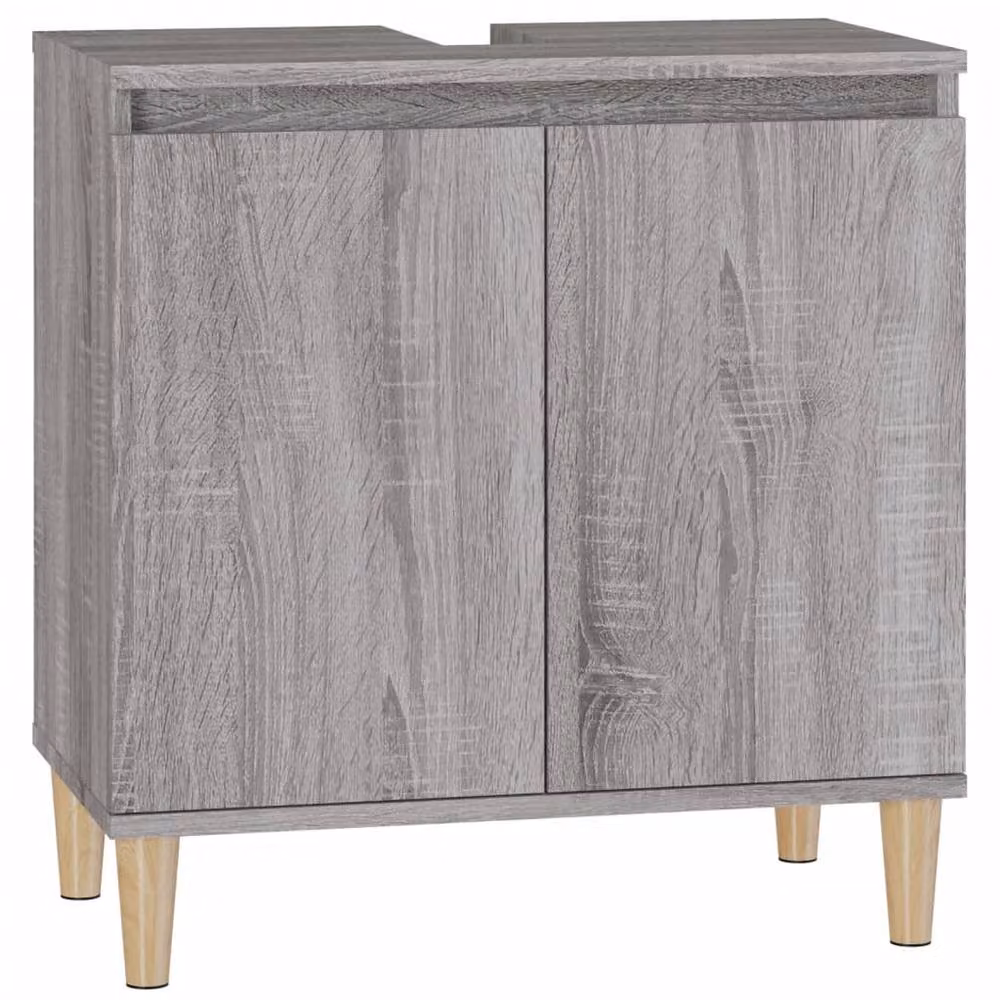 Berkfield Home Grey Sonoma Sink Cabinet W/D/H: 58 x 33 x 60 cm – 2