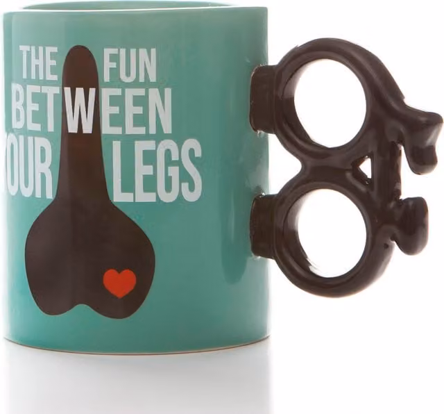 Boxer Gifts Fun Between Legs Ceramic Mug in Green or Blue – 1