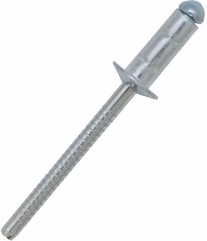 JRP Riveting Products Silver A2 Stainless Steel Dome Head Multigrip Rivets, 4.0 x 12mm