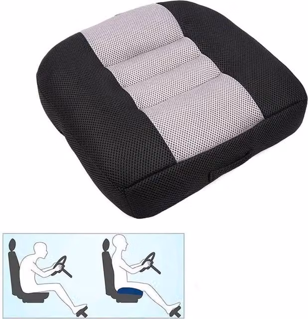 NESTLUNE Car Booster Seat Cushion, Black, W: 190 cm, D: 100 cm – 1