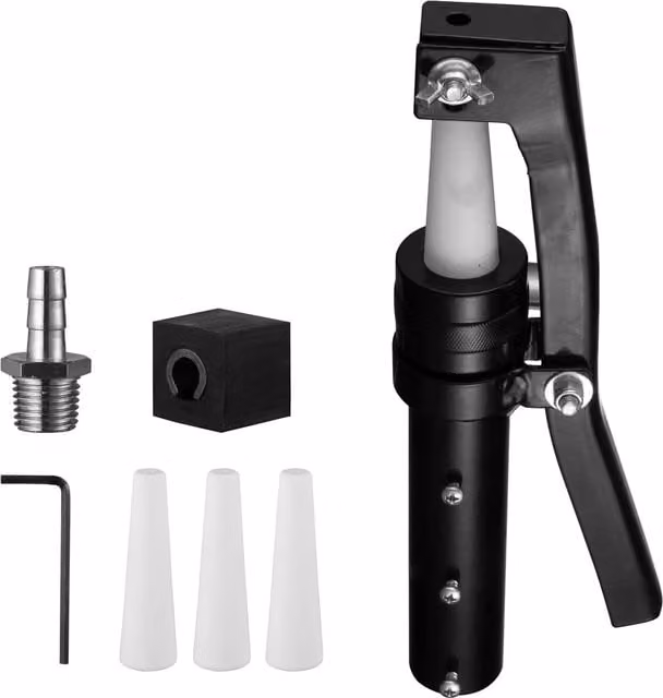 SwitZer SBG03 Sand Blasting Gun with 4 Ceramic Nozzles, Black
