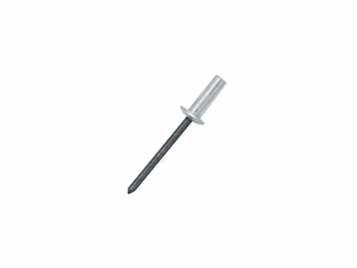 JRP Riveting Products Silver Aluminium and Steel Dome Head Sealed Rivets, 4.8 x 8 mm