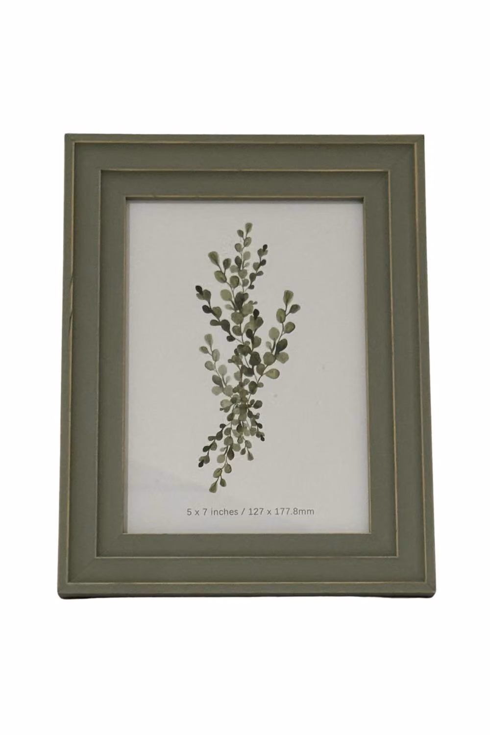 KDMD Vilde Single Rectangular Photo Frame in Jade Green with Tonal Refined Finish – 2