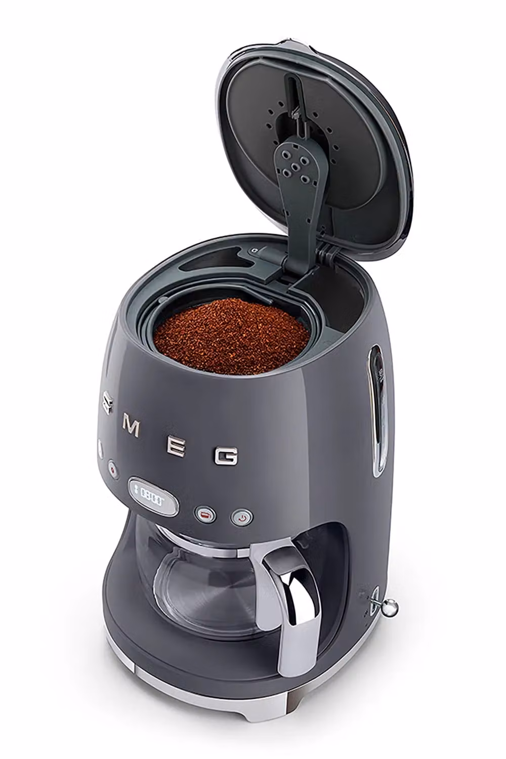 Smeg Drip DCF02GRUK Filter Coffee Machine with Glass Jug and Timer in Grey – 2