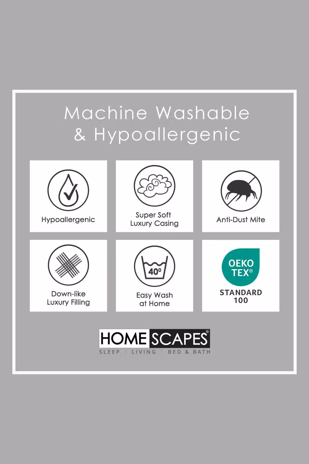 Homescapes Single 2.5 Tog Super Microfibre Summer Duvet in White – 2